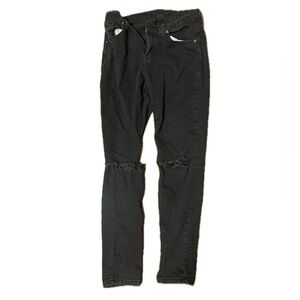 Ripped black jeans